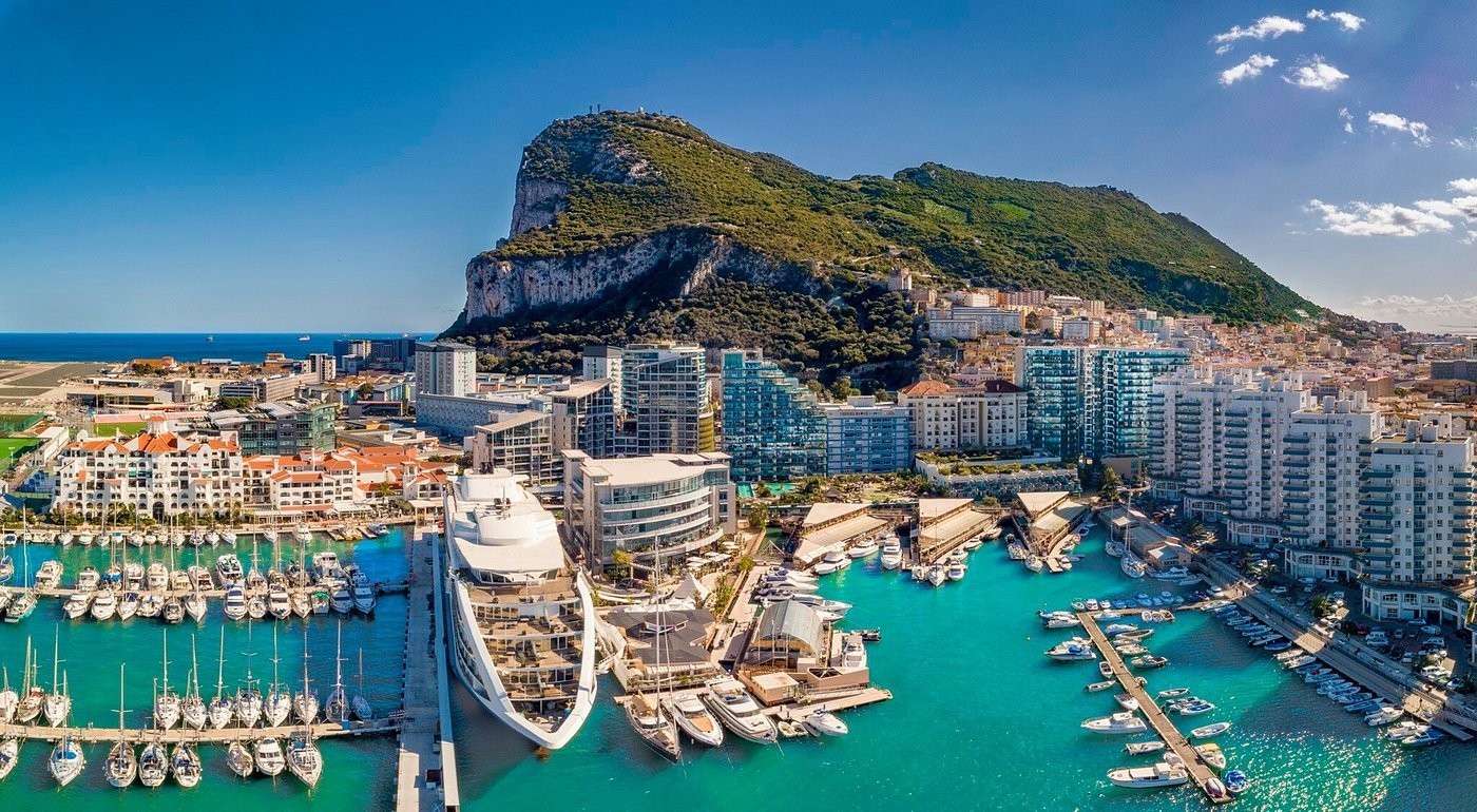 Aerial view of our marina