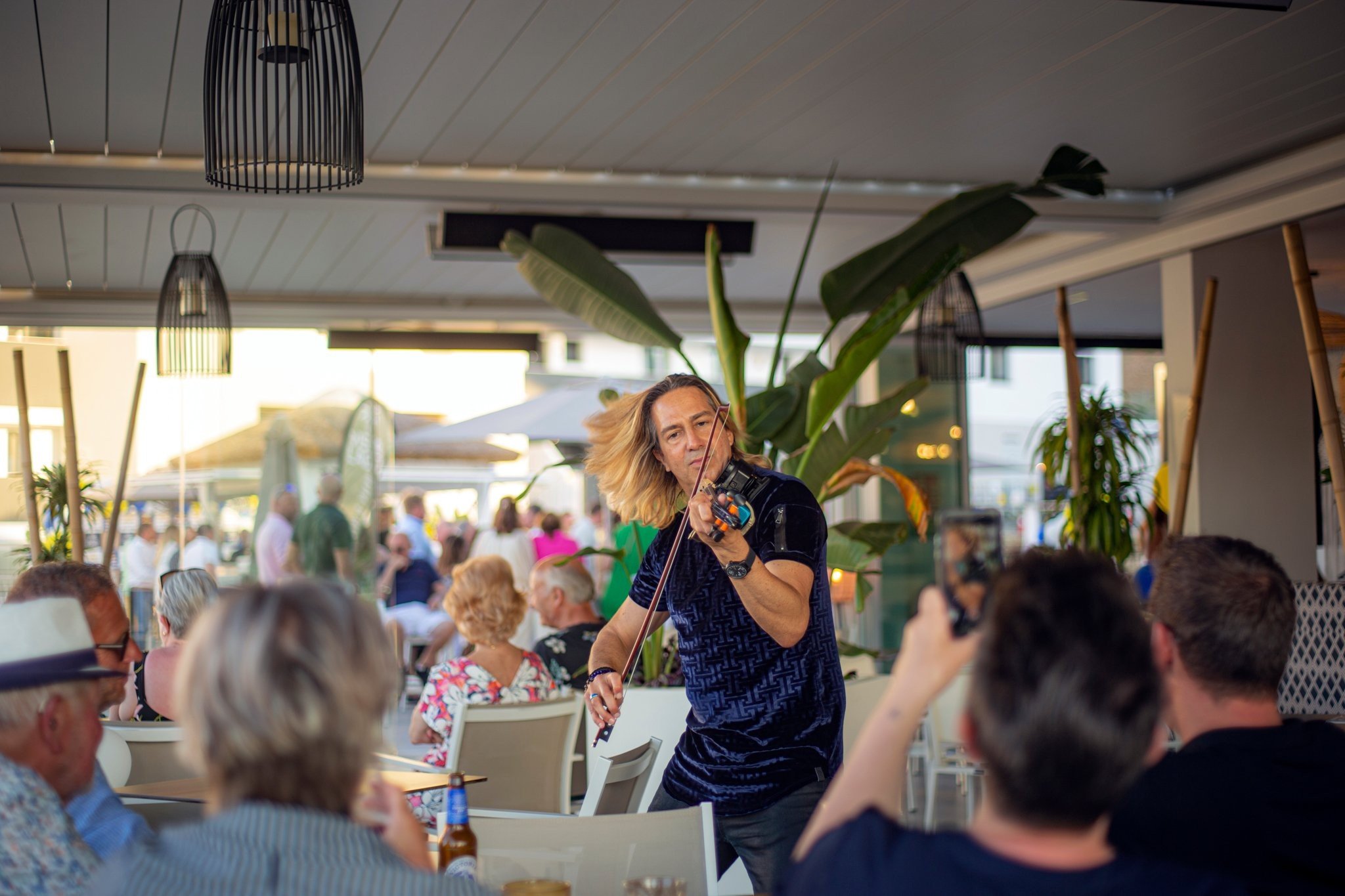 Violinista del restaurante